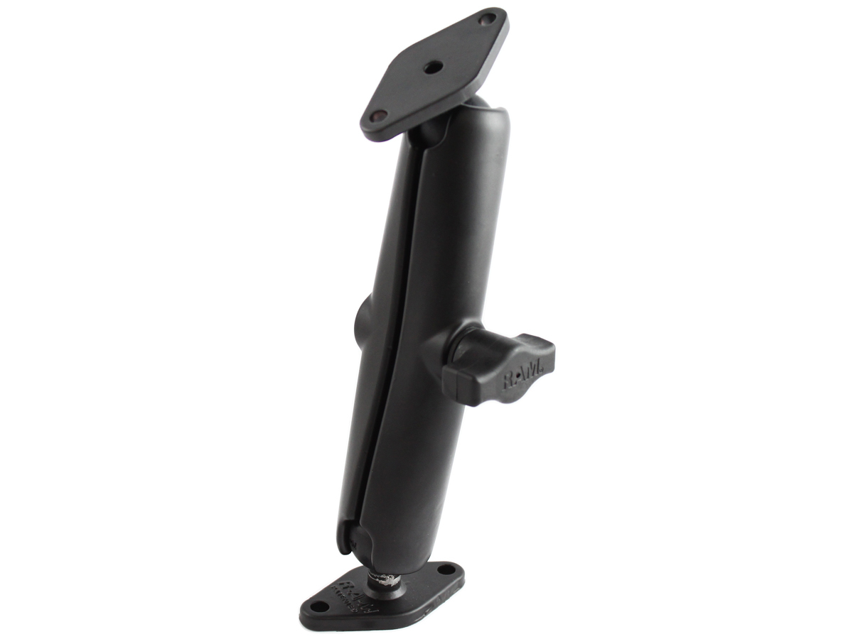 RAM 1" BALL MOUNT WITH LONG ARM & 2/DIAMOND BASES RAMB102UC
