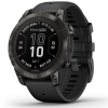 Garmin fēnix® 7 Pro – Sapphire Solar Edition, Carbon Gray DLC Titanium with Black Band