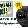 EOFY 2025 - Garmin fēnix® 7 Pro – Sapphire Solar Edition, Carbon Gray DLC Titanium with Black Band