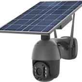 GERBER PTZ 4G Black Security Camera Solar