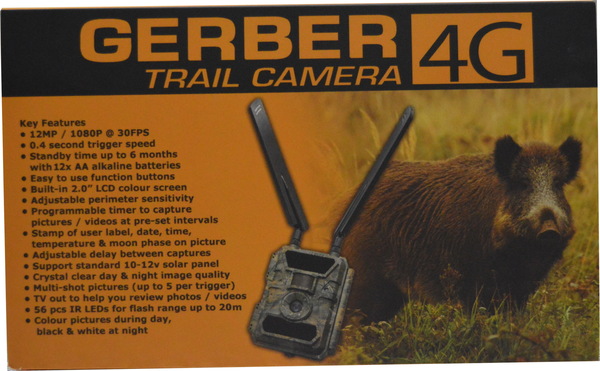 GERBER 4G Trail Camera MMS / Email