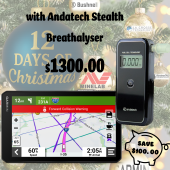 Garmin DezlCam LGV710 GPS with Andatech Stealth Breathalyser